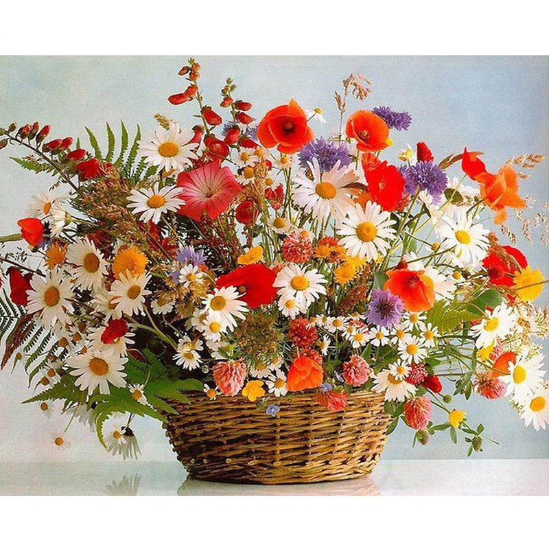 Creative Colour Flower Basket DIY Digital Painting Set